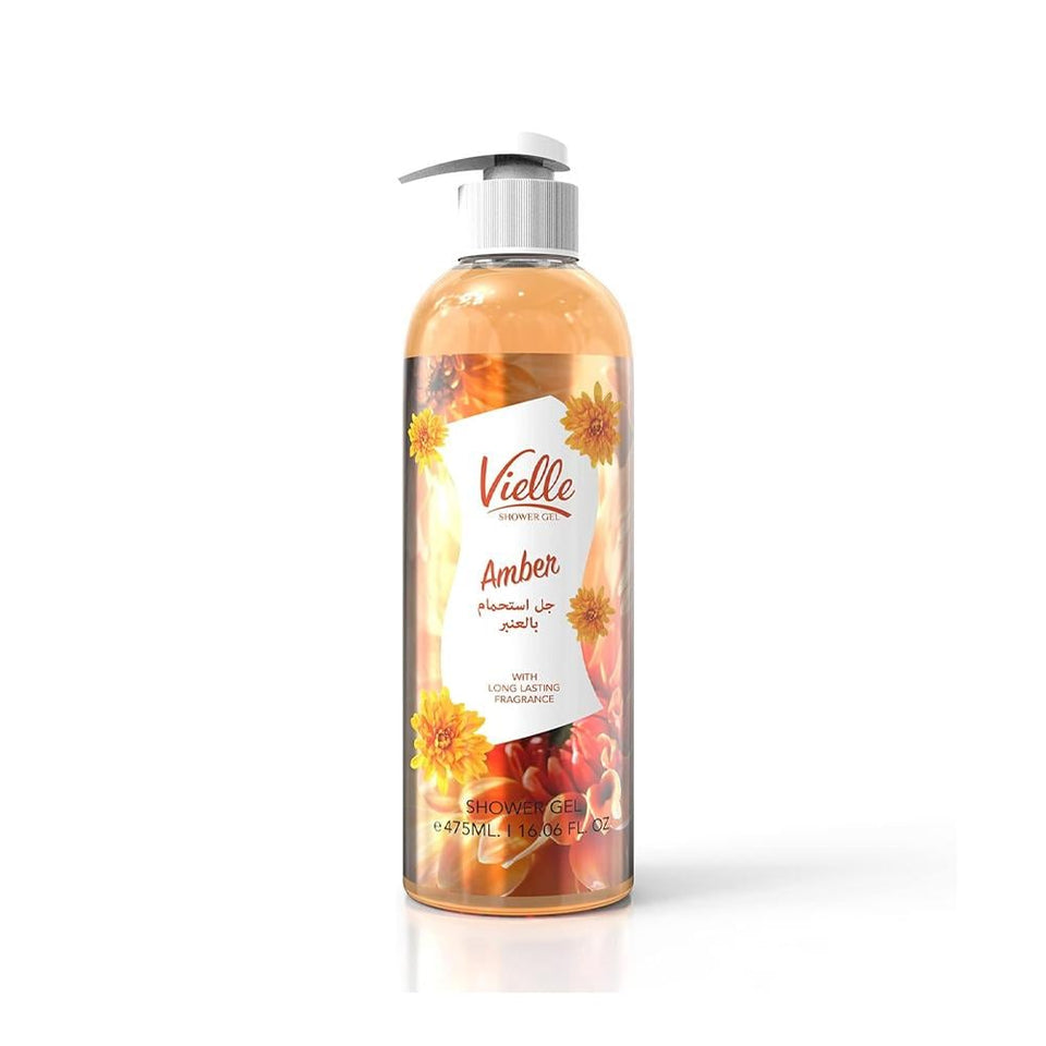 Vielle Amber Shower Gel Hydrating & Soothing Body Wash 475ml