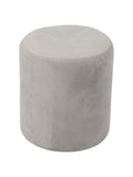 Salon System Grey Round Ladies Chair - Velvet Fabric - 39cm Height