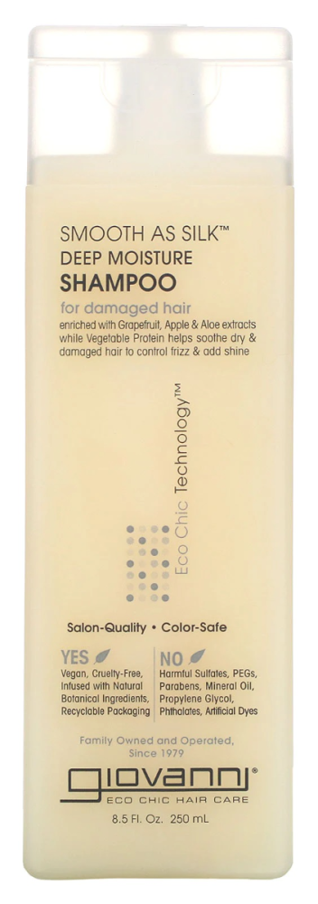 Best Shampoo For Damaged Hair Smooth As Silk Deep Moisture Giovanni 250ml