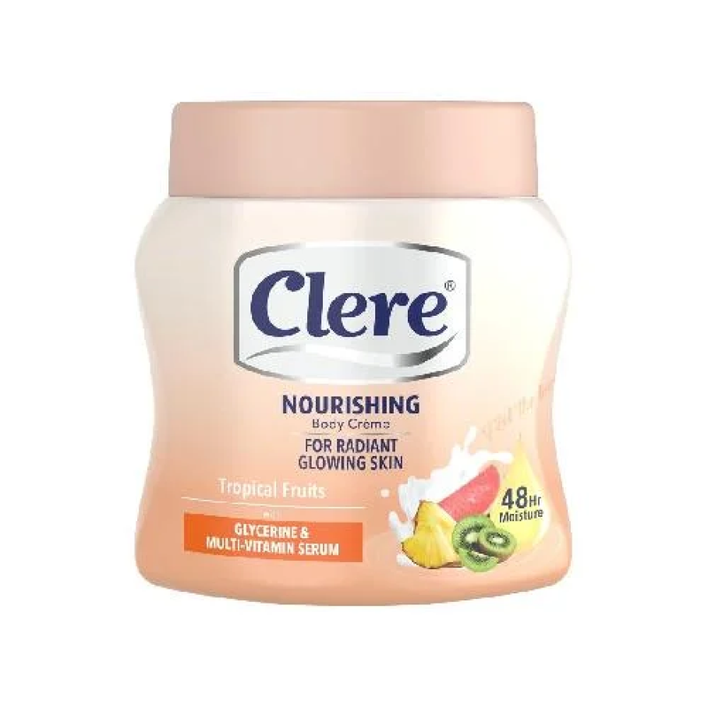 Clear Body Cream with Tropical Fruit Scent, Moisturizing, 500ml