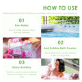 Saboo Jasmine Bubble Bath Powder with Jojoba Oil, Almond Oil & Vitamin E - 200g