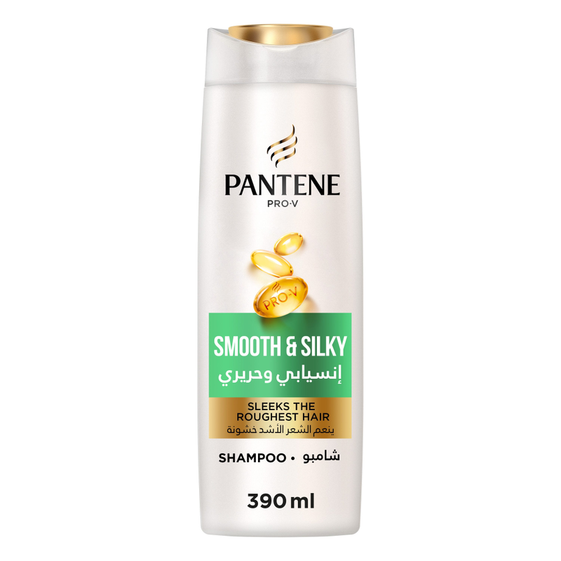 Smooth and Silky Shampoo Frizz Control Pro-V Formula Pantene 390ml