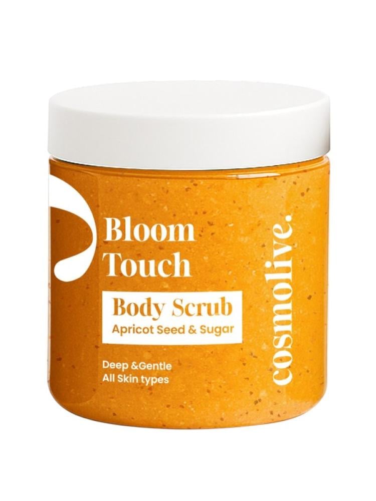 Sugar Body Scrub Apricot Seed Exfoliating Cosmolive Bloom Touch 250ml