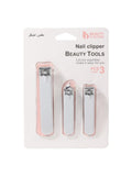 Beauty System Stainless Steel Nail Scissors Set - 3 Pieces