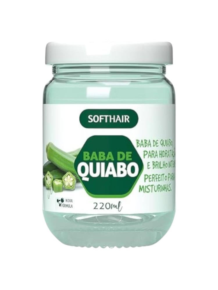 Soft Hair Natural Okra Hair Gel with Vitamins E, K, B Complex - 220ml