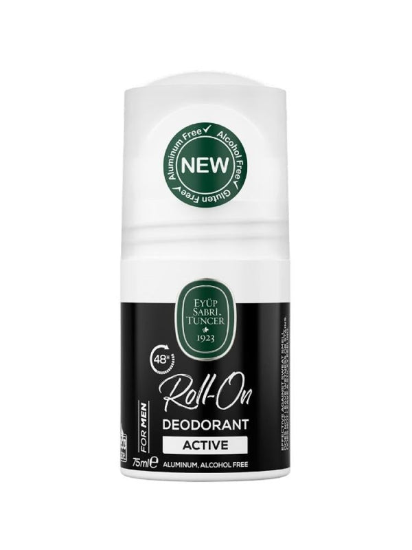 Hypoallergenic Roll-On Deodorant for Men Active 48H Eyüp Sabri Tuncer 75ml