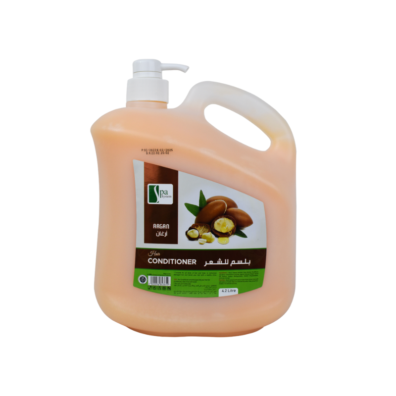 Spa System Argan Hair Conditioner - Strengthening & Moisturizing 4.2L
