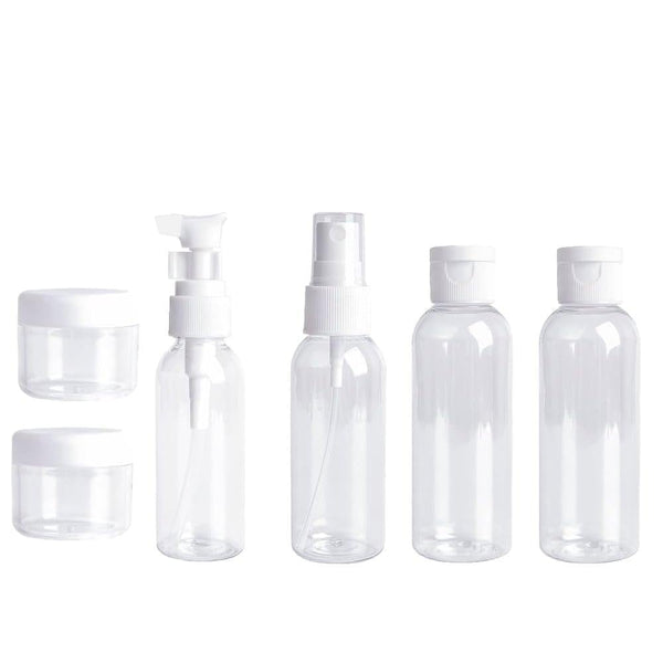 Love Me Beauty Empty Travel Container Set Assorted Sizes Leak-Proof