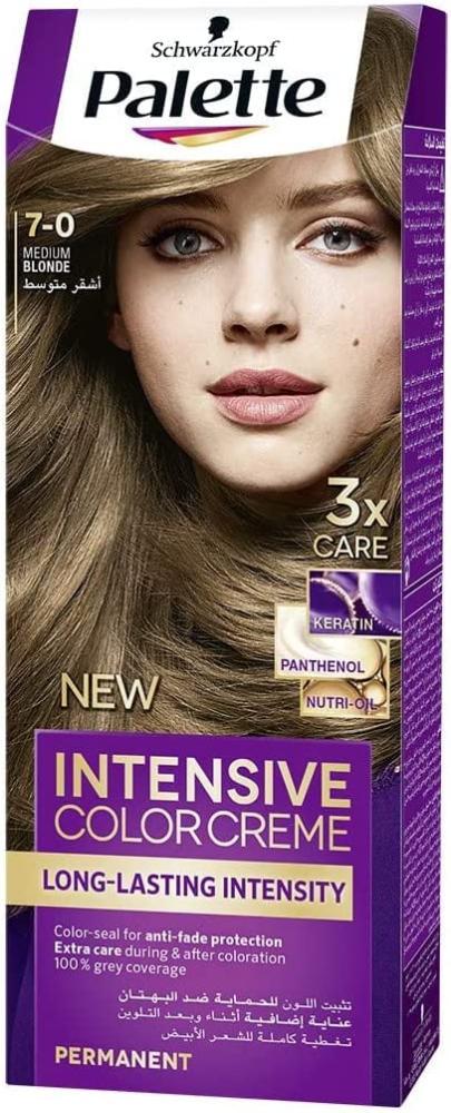 Blonde Hair Dye Permanent Gray Coverage Palette 7-0 50ml