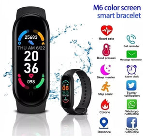 M6 Smart Watch – Waterproof Fitness Tracker