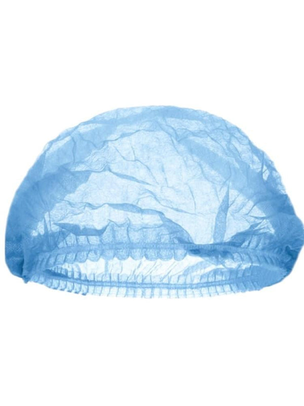 Disposable Hair Caps Blue Salon System 100 Pcs