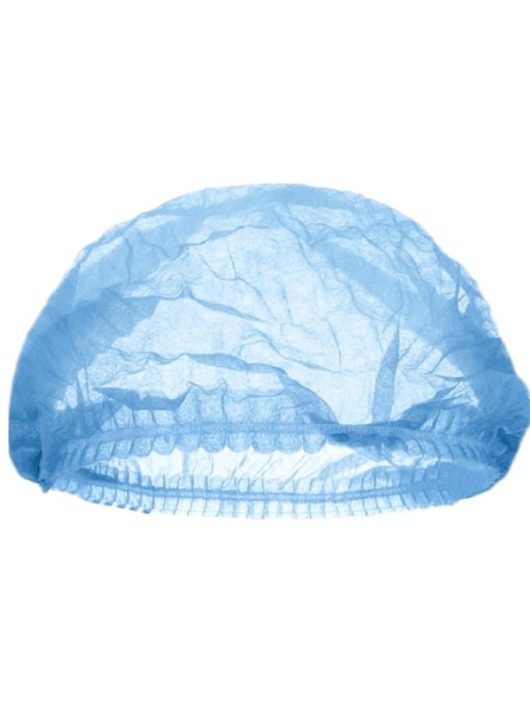 Disposable Hair Caps Blue Salon System 100 Pcs