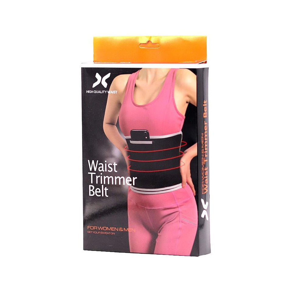 Waist Trimmer Belt with Phone Holder for Exercise & Support Adjustable 1pc