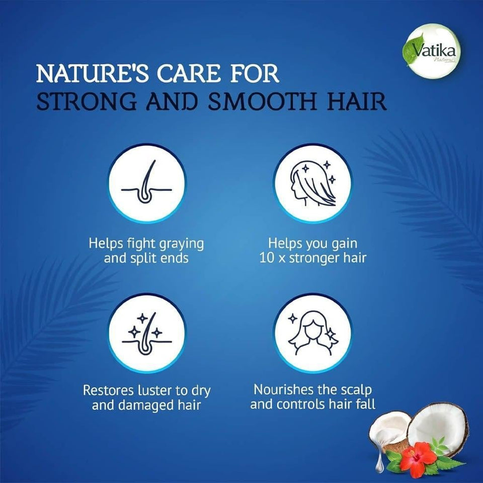 Vatika Coconut Hair Oil for Nourishment & Hair Health 170ml