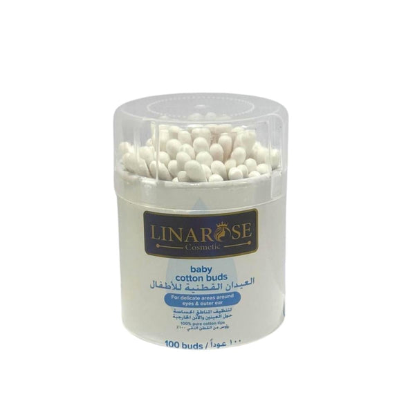 Linarose Cotton Swabs, Soft Cotton, 100 Count, Ear and Sensitive Area