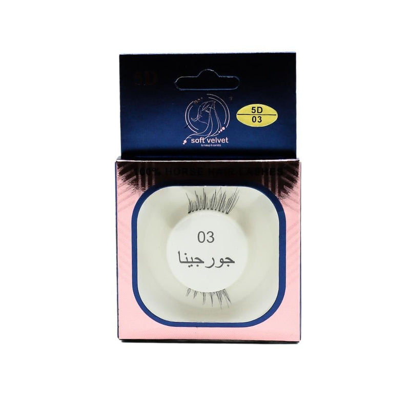 Soft Velvet Georgina 03 Horsehair Eyelashes, 100% Natural Hair