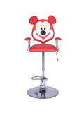 Salon System Mickey Mouse Children's Chair - Red - Adjustable Swivel