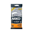Arko Men's Single Blade Razors, Pack of 10