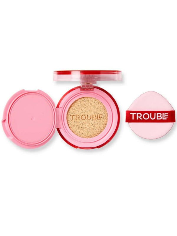 Trouble Maker Firecracker Cushion Foundation - Medium Coverage, Dewy Finish - 12g