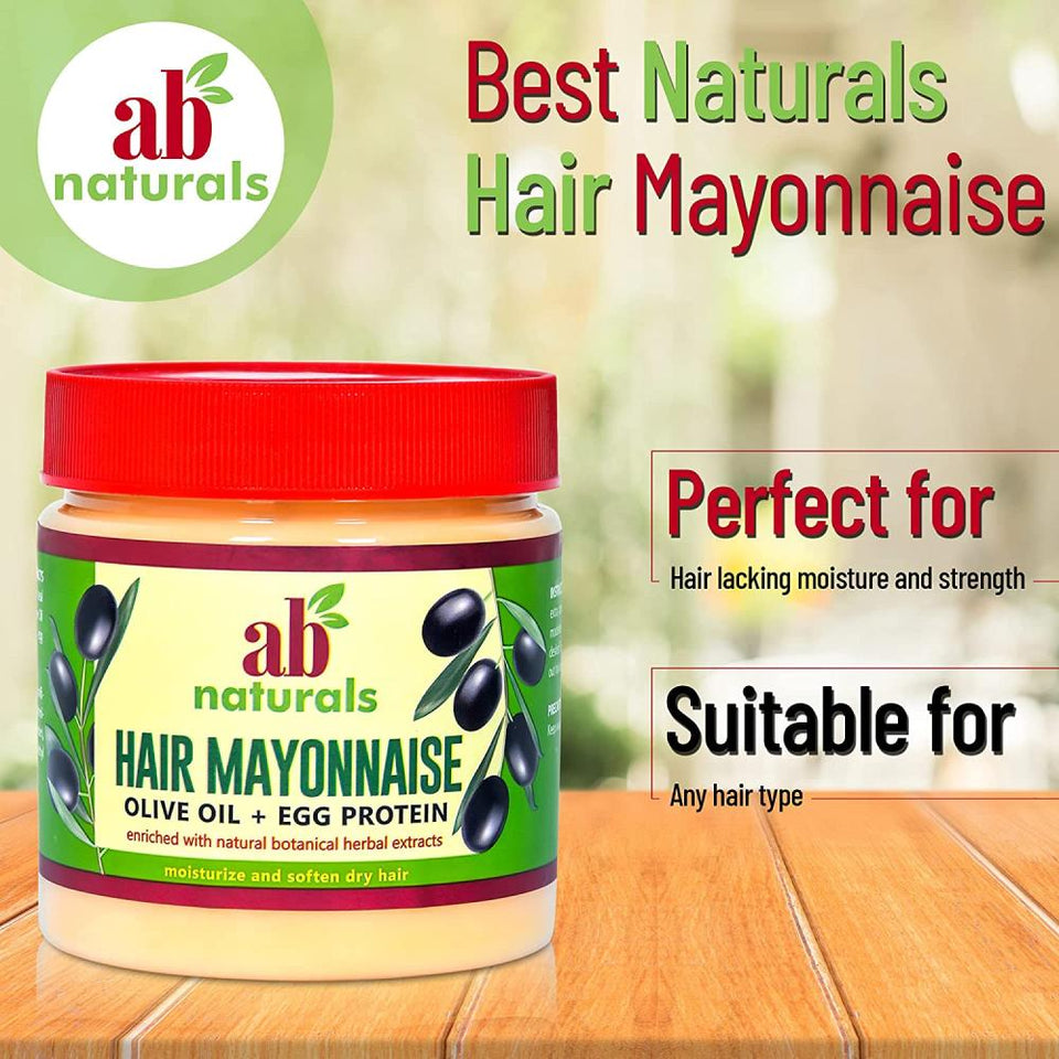 AB Naturals Hair Cream with Olive Oil & Egg Protein for Nourishment & Strength 500ml