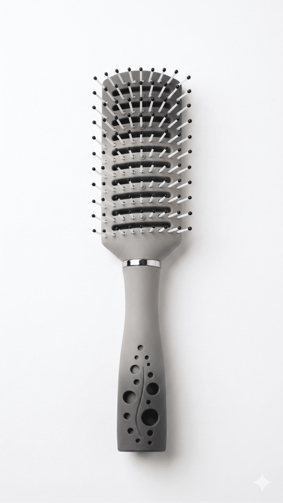 Detangling Hair Brush Vented Detangling Hair Brush Matte Gray 25A100980