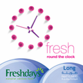 Freshdays Long Daily Pads, Cotton-Soft with Odor Control, 24 Count