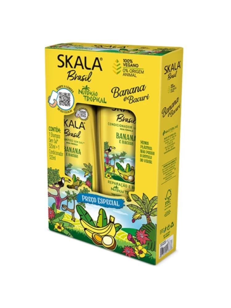 Skala Banana & Bacuri Shampoo & Conditioner - For Mixed/Oily Scalp, 2 x 325ml