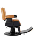 Salon System Men's Barber Chair - Camel Synthetic Leather