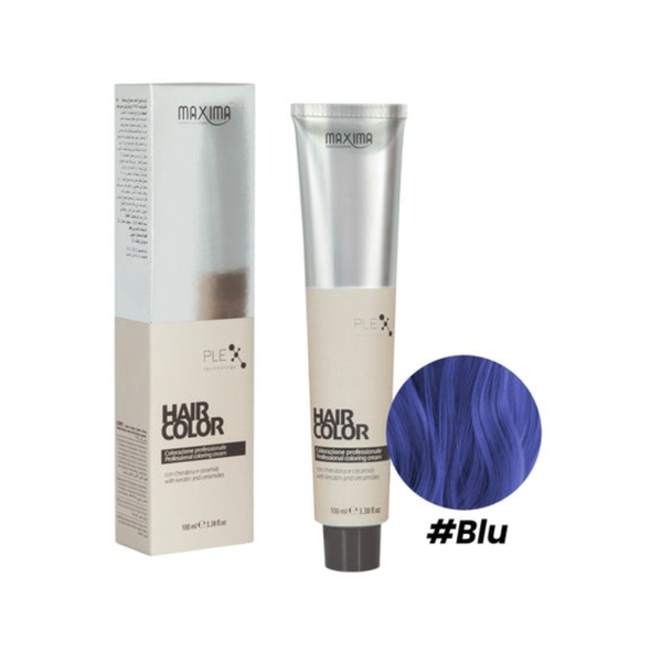 Blue Hair Dye Keratin Ceramides Gray Coverage Maxima 100ml
