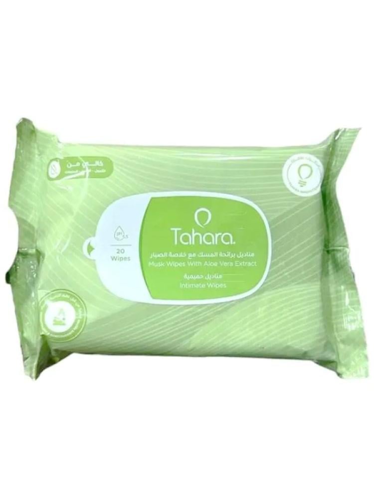 Feminine Wet Wipes Musk Scent with Aloe Vera Tahara 20 Wipes