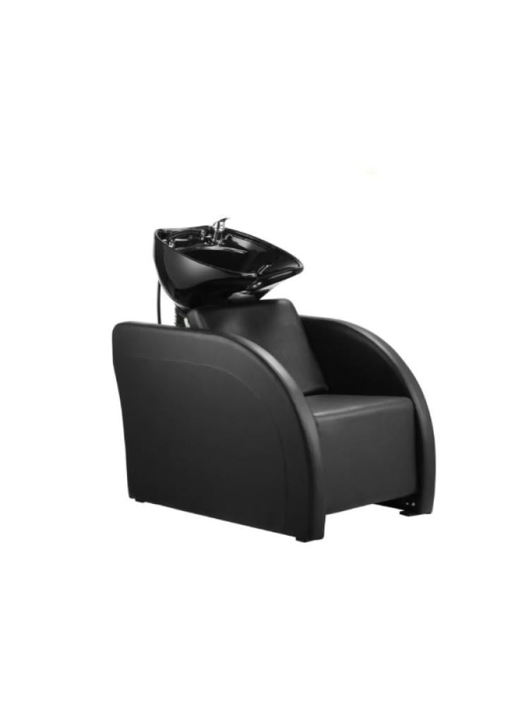 Salon System Hair Washing Chair with Black Leather Basin BM78248