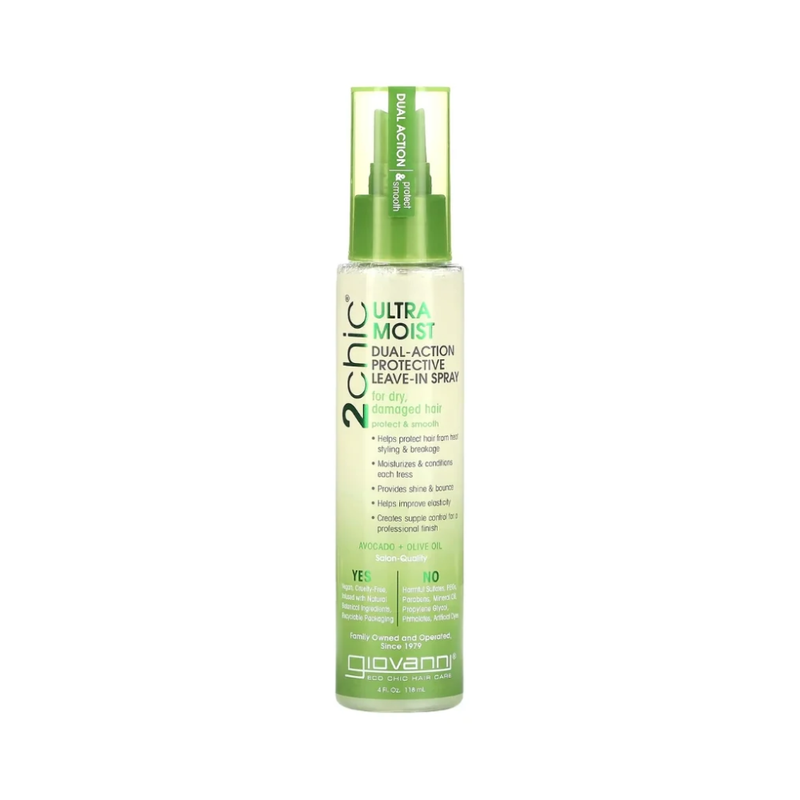 Best Heat Protection Spray for Hair Avocado & Olive Oil Giovanni 118ml