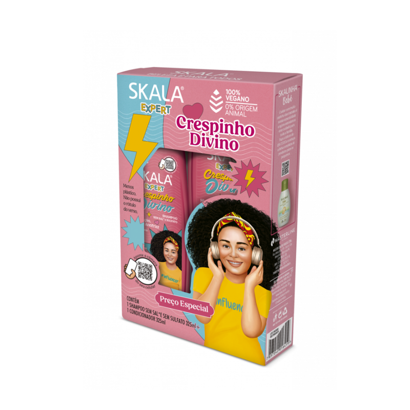 Shampoo Conditioner Set Crespinhos Kids Gentle Detangling Skala Expert 325ml