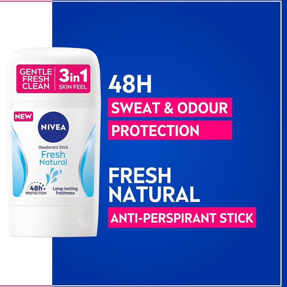 Nivea Deodorant Stick Fresh Natural Protection for Underarms 50ml