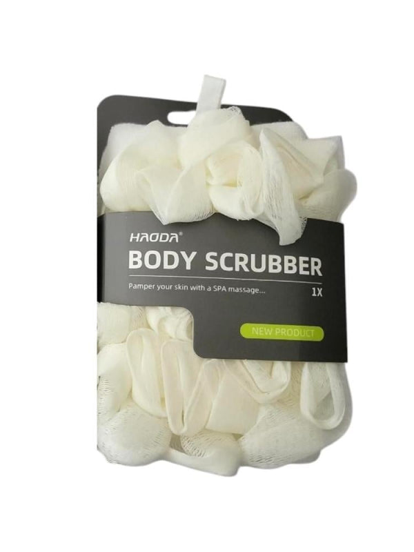 Haoda Body Scrubber - Soft Mesh - White