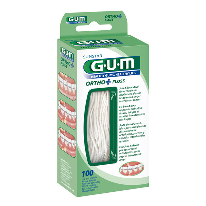 Best Dental Floss Orthodontic Care Waxed Precision Ozone Gum 50m