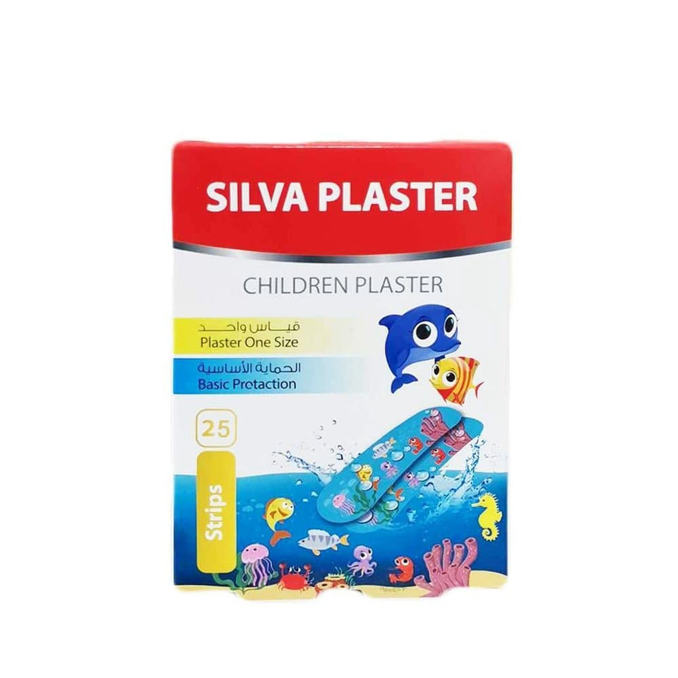 Silva Children's Plasters Fun & Colorful Designs Wound Protection 25 strips