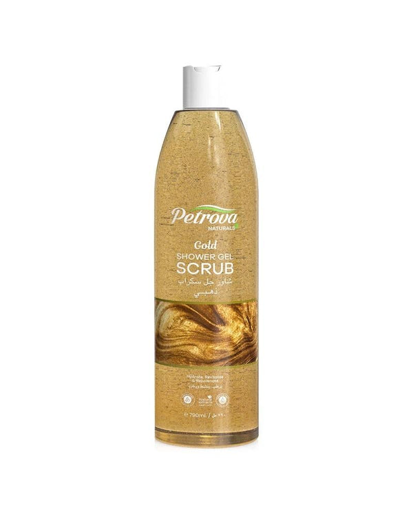 Best Body Scrub Gold Luxurious Exfoliating Gel Cleanser Petrova 790ml