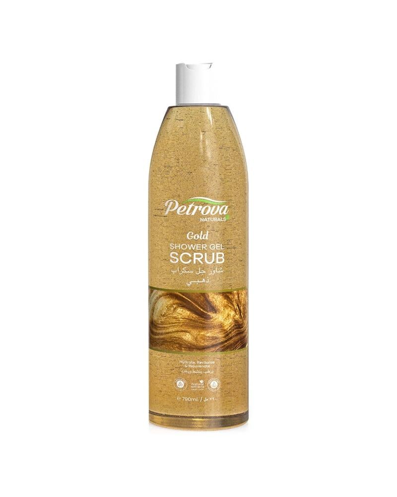 Best Body Scrub Gold Luxurious Exfoliating Gel Cleanser Petrova 790ml