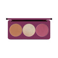 Bolver Triple Highlighter Palette 03 Carnelian Pop Face Blush Set