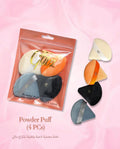 Top Rated Makeup Sponge Triangular Powder Puff Set 4 Pieces Glitz