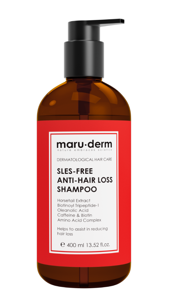 Strengthening Shampoo for Thinning Hair - Maruderm SLES-Free Formula 400ml