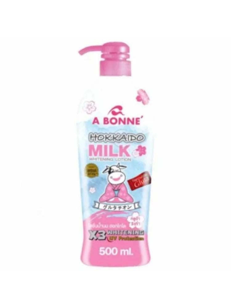A Bonne Hokkaido Milk Body Lotion for Brightening and Hydration, 500ml