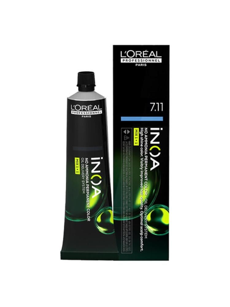 L'Oréal Professionnel Inoa Ammonia-Free Hair Dye 7.11 | Deep Ash Blonde