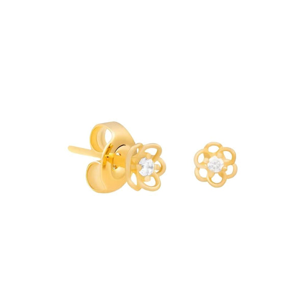 Navarro Stud Earrings, Gold Color, Opal, Children's