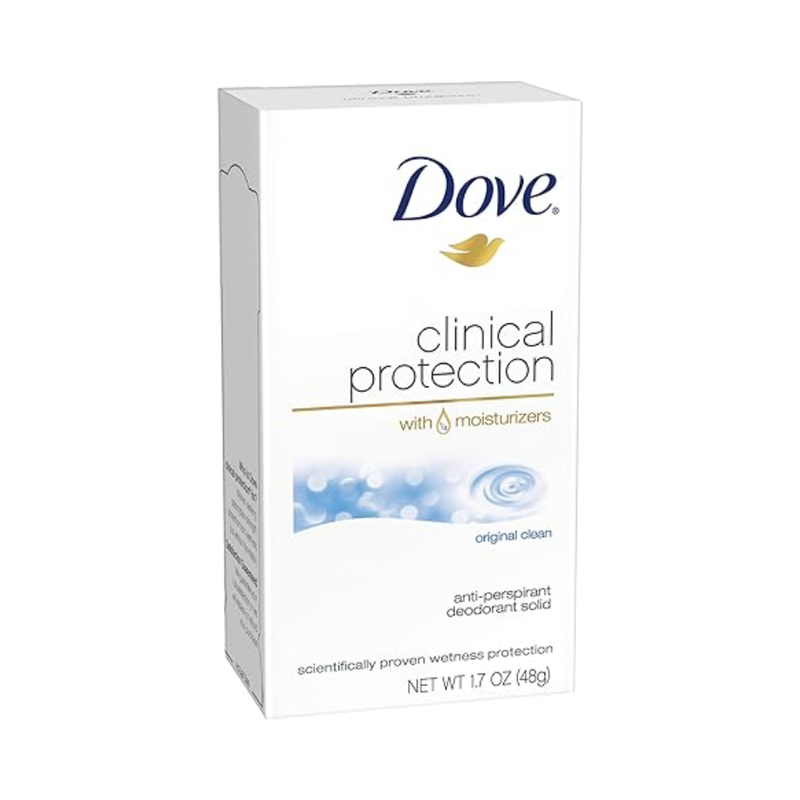 Dove Clinical Protection Antiperspirant Deodorant, Clean Scent, 48ml