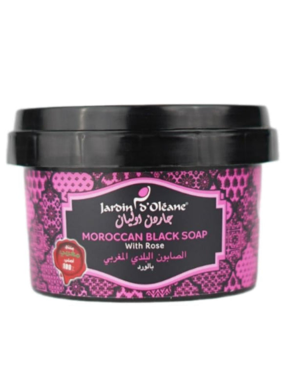 Moroccan Black Soap for Hair Rose Garden Olean 250g