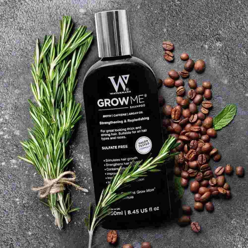 Watermans Grow Me Shampoo Hair Growth Stimulating Formula for All Hair Types 250ml