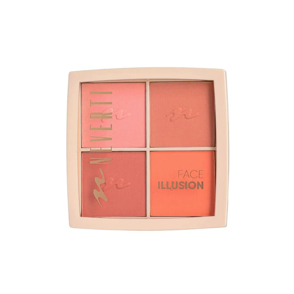Neferti Blush Palette 001, 4-Shade Face Makeup