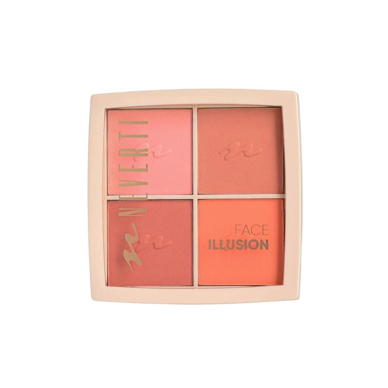 Neferti Blush Palette 001, 4-Shade Face Makeup